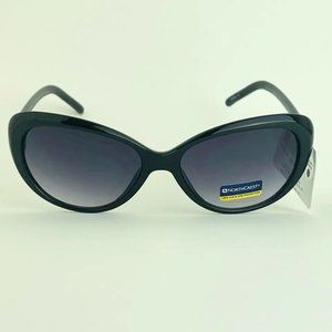 SG00782 NorthCrest Women Sunglasses Black Gradient w/ Gold Design, 100% UVA/UVB